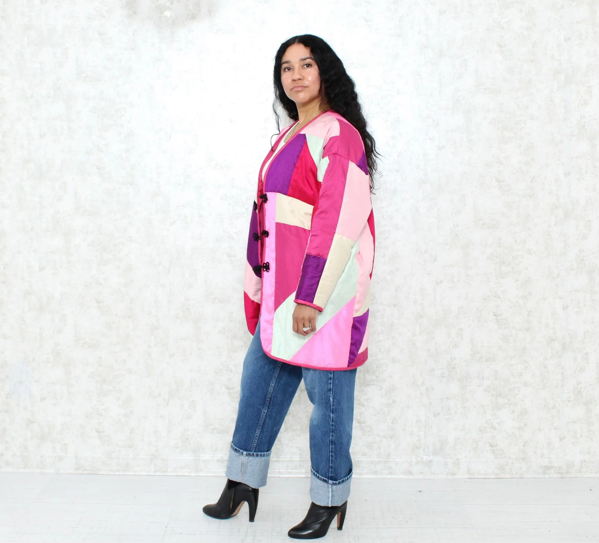 1970s Silk Patchwork Jacket