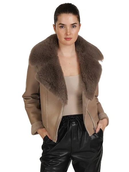 Alana Faux Leather Jacket