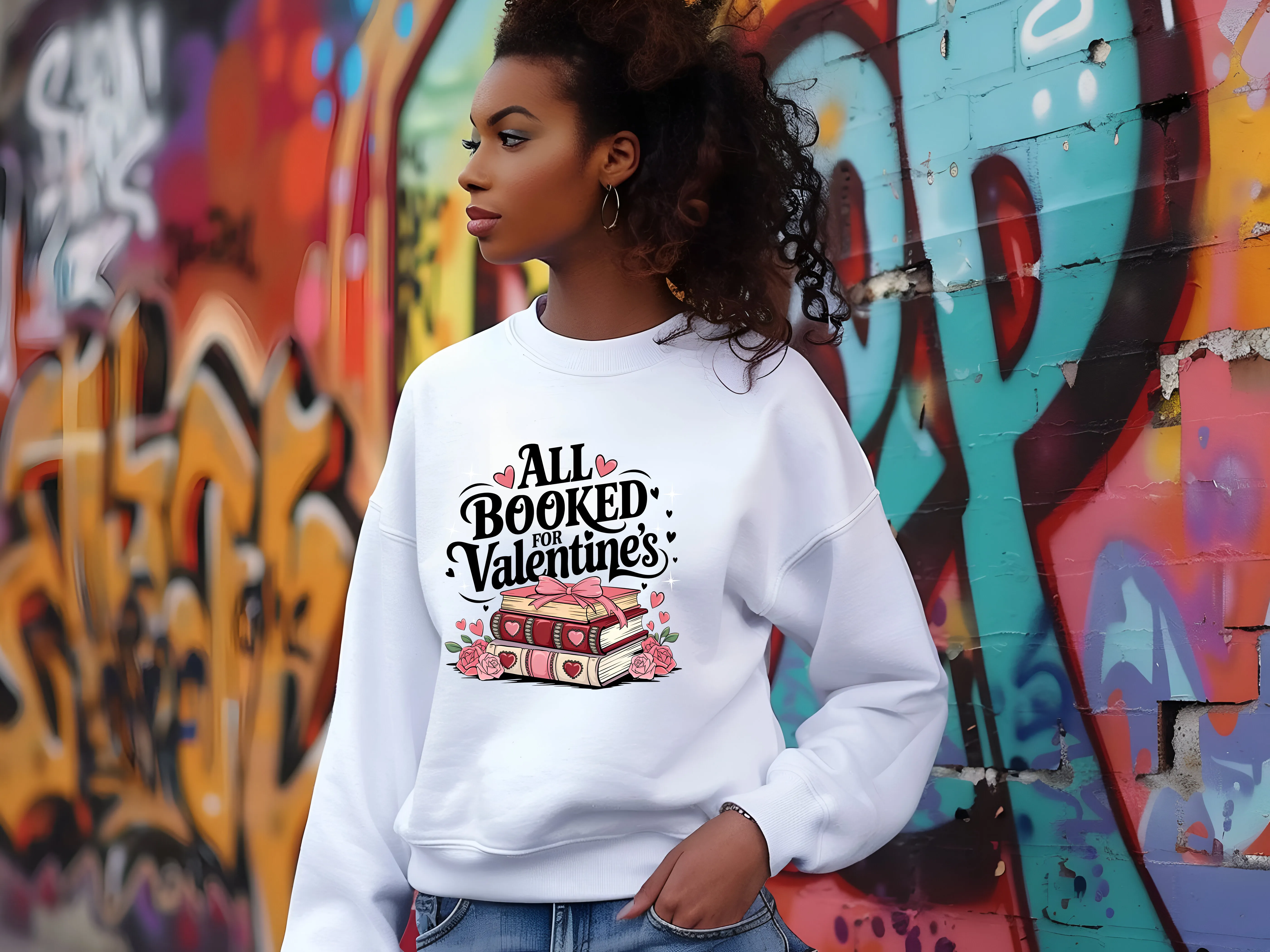 All Booked for Valentine's Sweatshirt