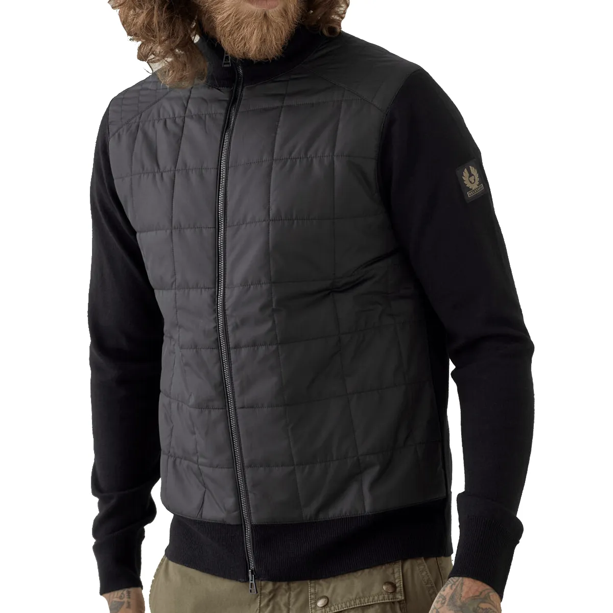 Black New Kelby Zip Wool Cardigan