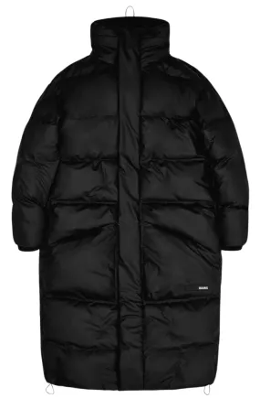 Block Puffer Coat - Black
