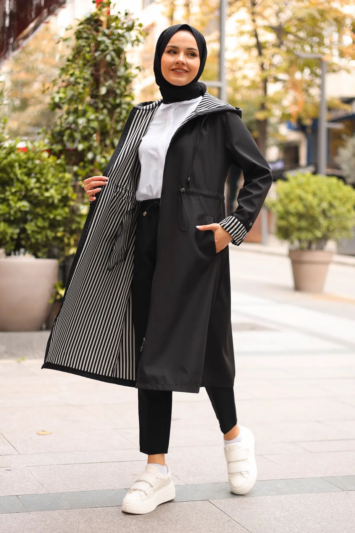 BNG Women Seasonal Trench Coat Black - Clermont