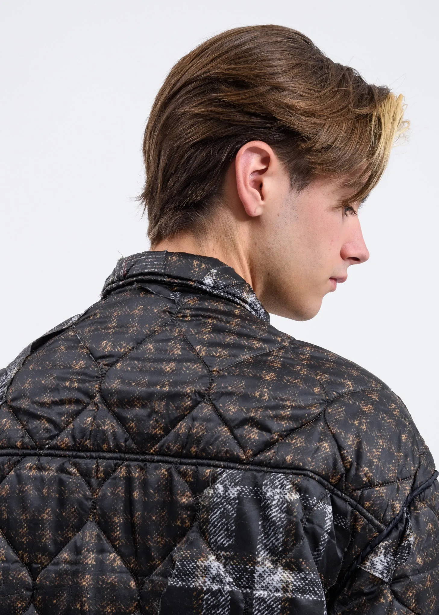 Brown Quilted Puffer Jacket