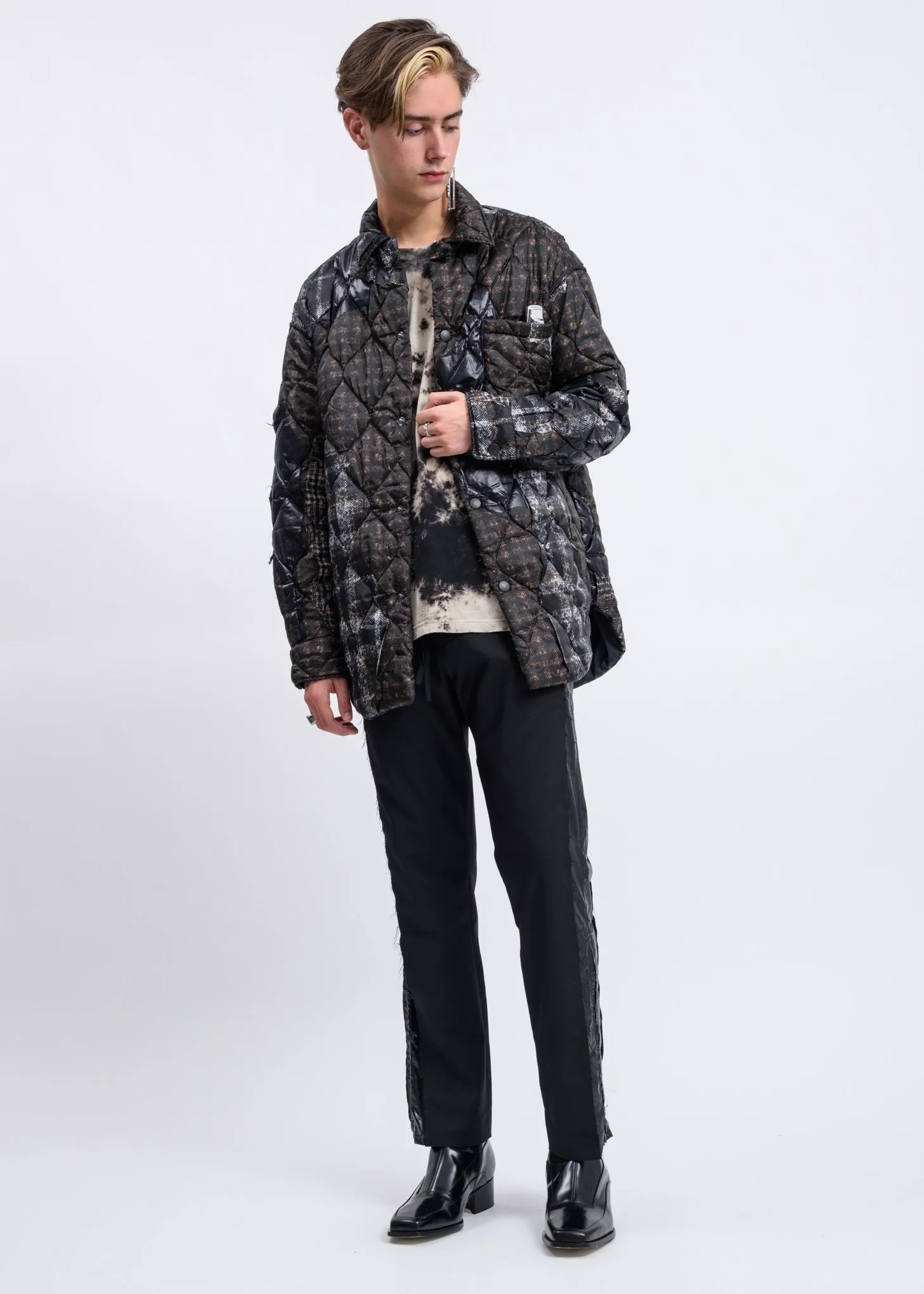 Brown Quilted Puffer Jacket