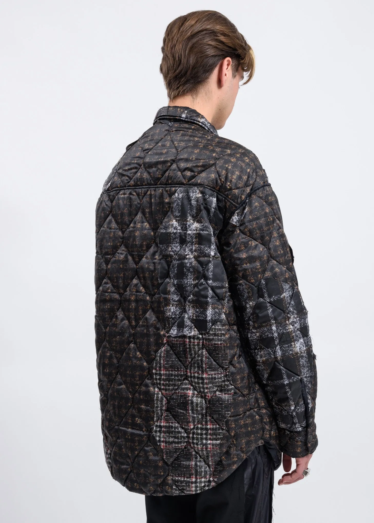 Brown Quilted Puffer Jacket