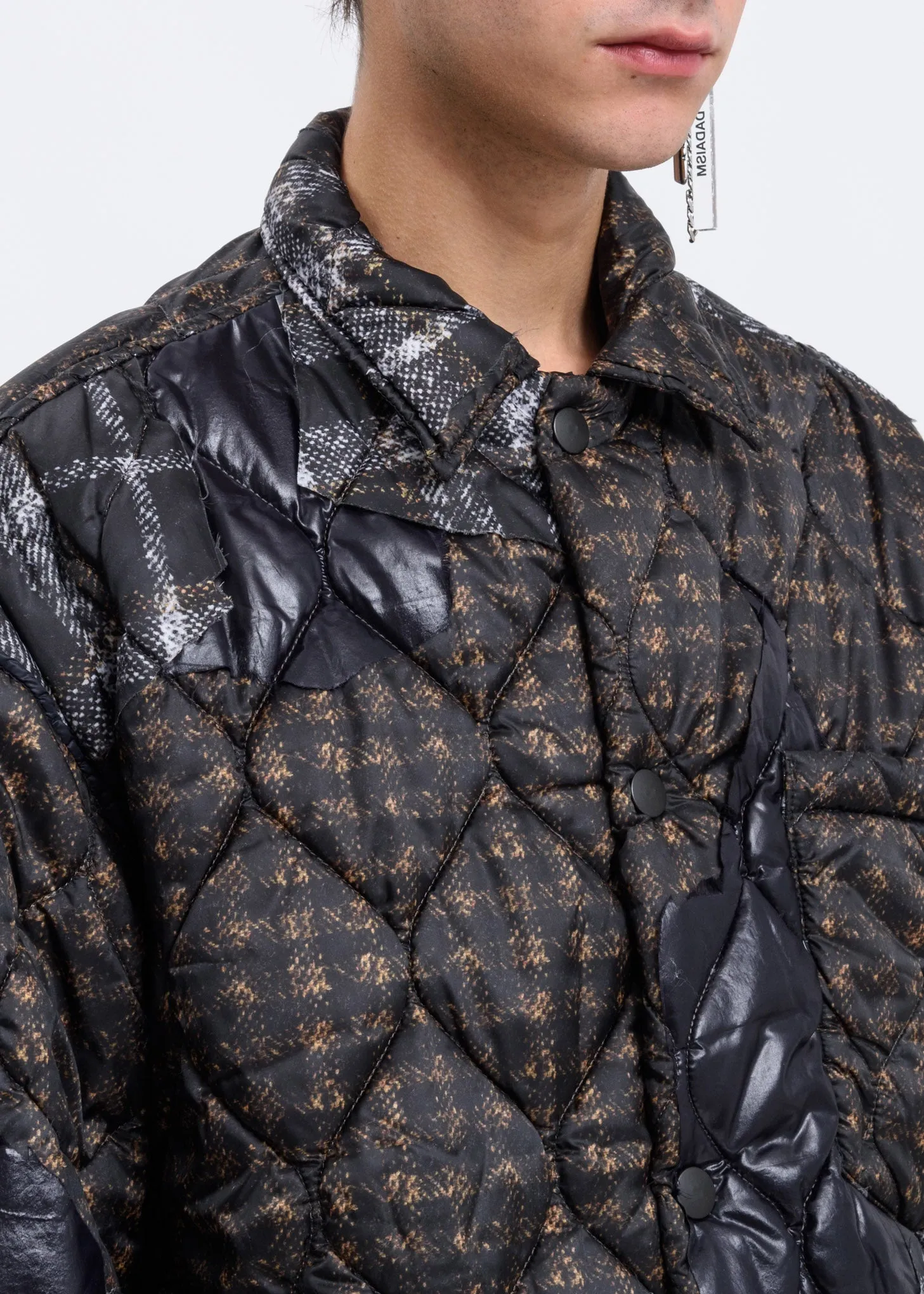 Brown Quilted Puffer Jacket