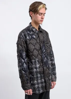 Brown Quilted Puffer Jacket