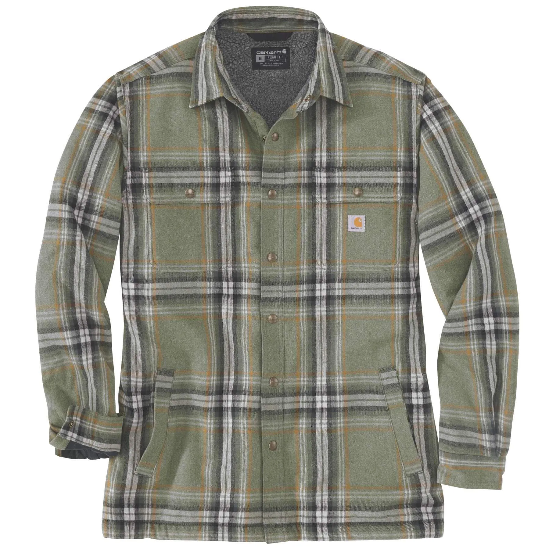 Carhartt Heavyweight Flannel Relaxed fit Sherpa Lined Shirt Jacket 105430