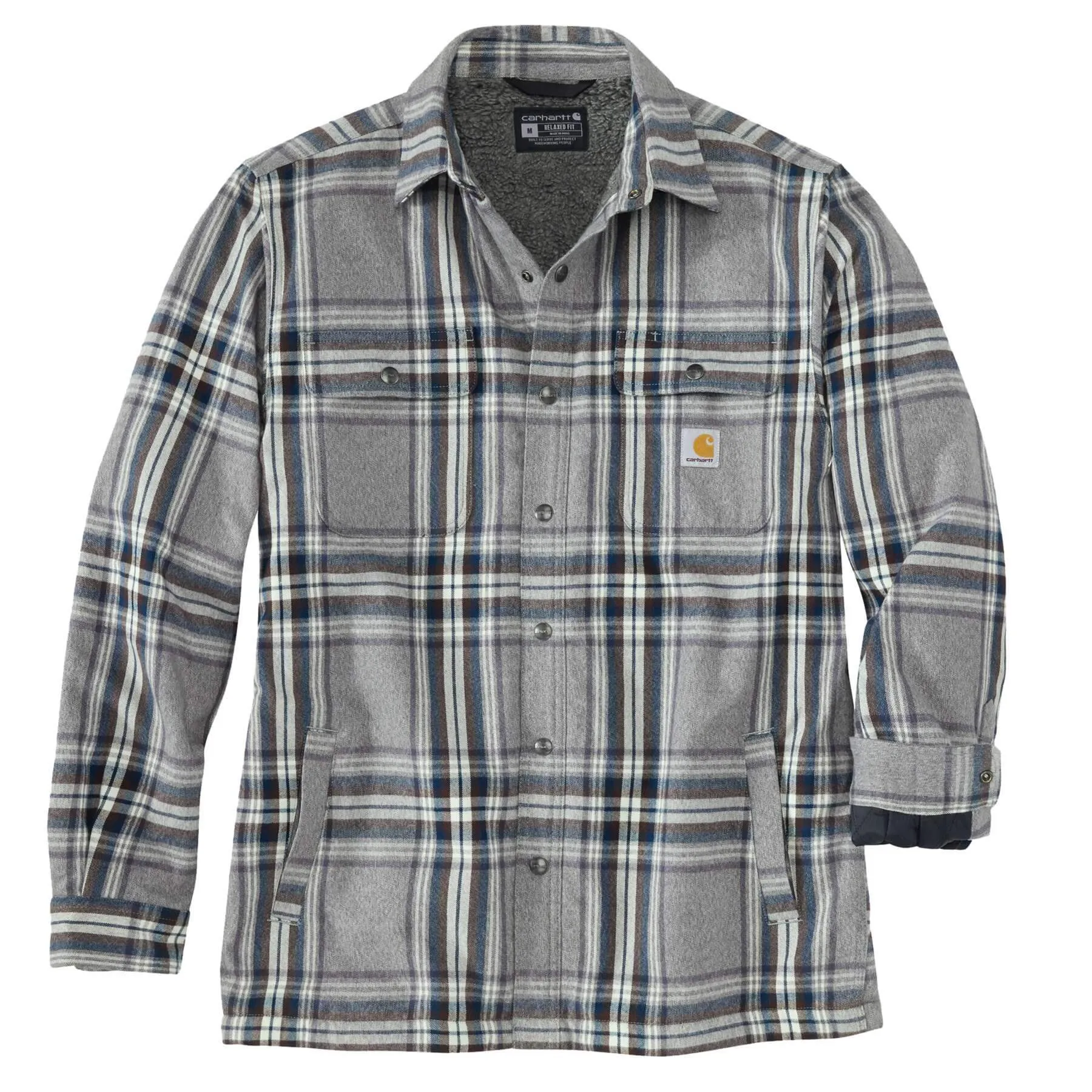 Carhartt Heavyweight Flannel Relaxed fit Sherpa Lined Shirt Jacket 105430