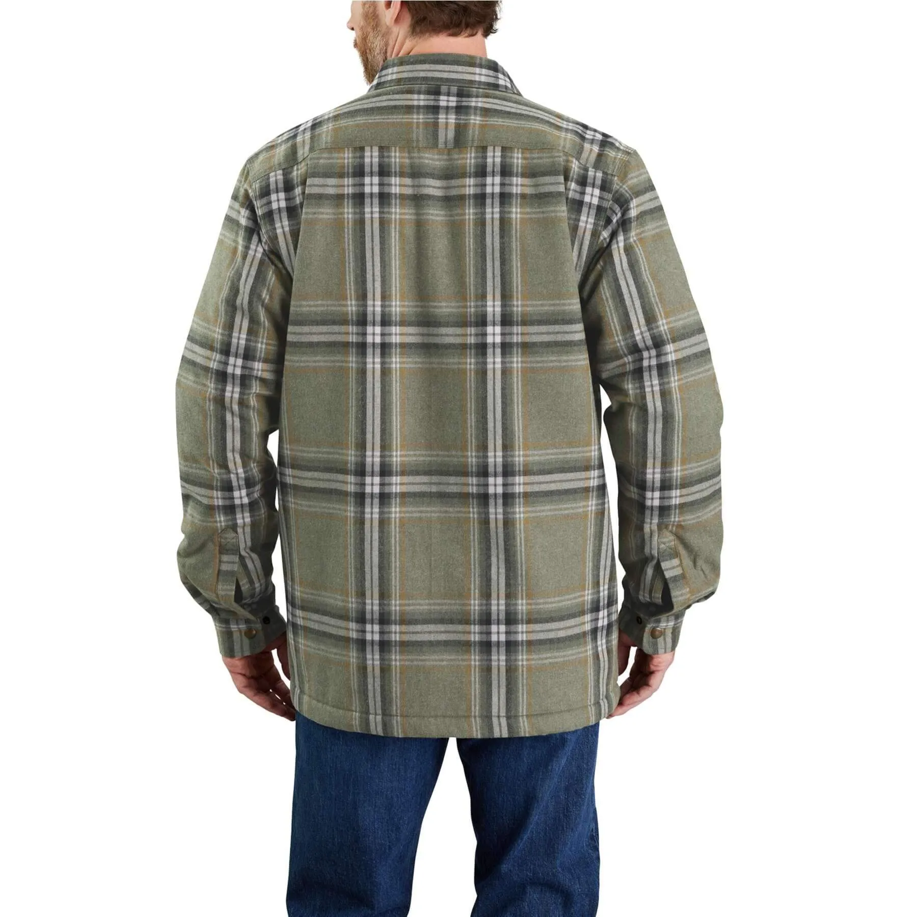 Carhartt Heavyweight Flannel Relaxed fit Sherpa Lined Shirt Jacket 105430
