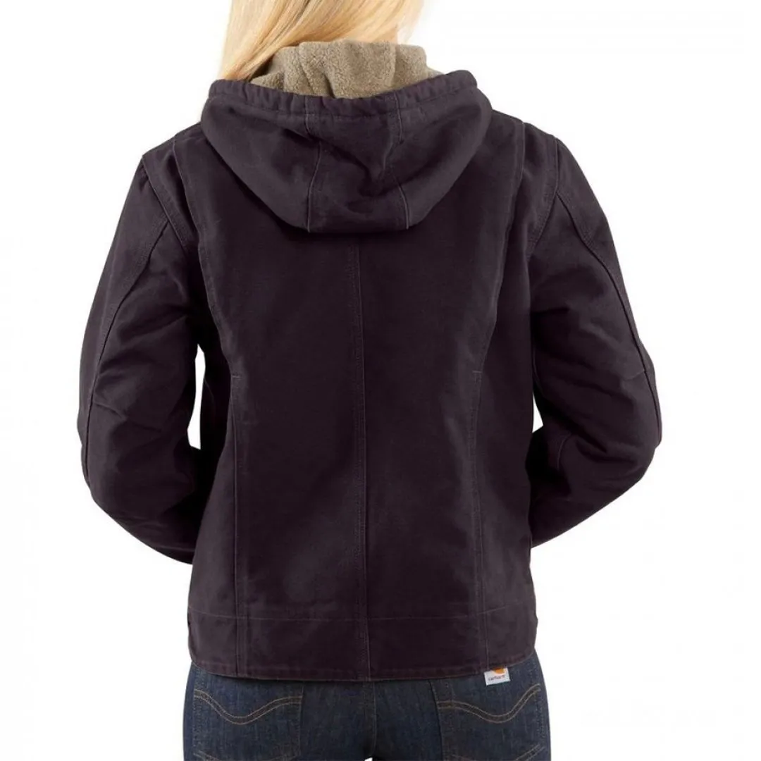 Carhartt Women's Sandstone Sierra Jacket Sherpa Lined Black