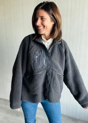 Charcoal Sherpa Jacket