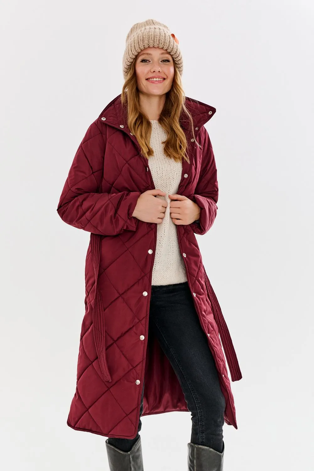 Cherry Charm quilted coat
