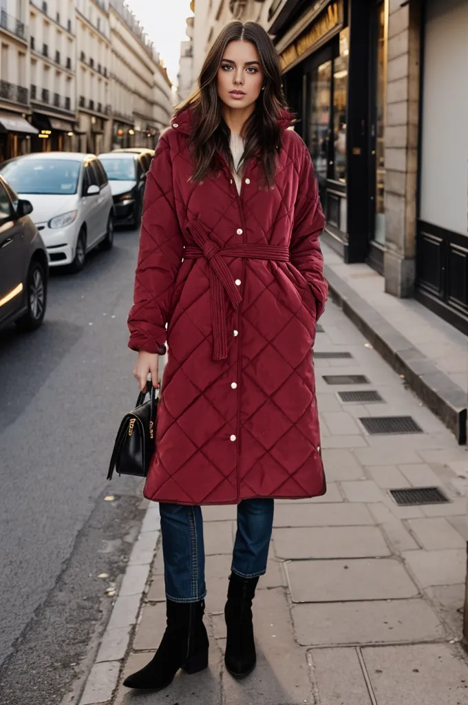Cherry Charm quilted coat