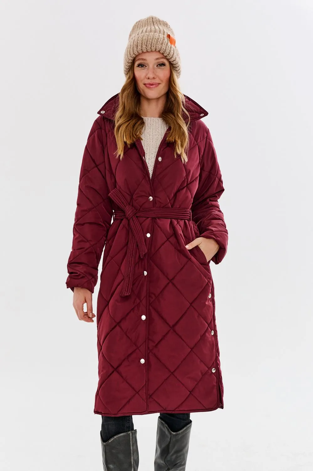 Cherry Charm quilted coat