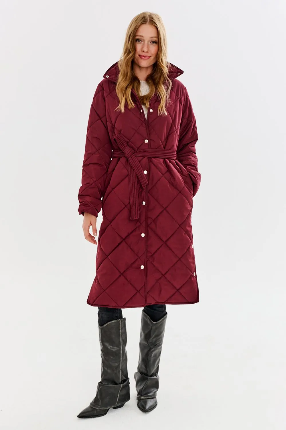 Cherry Charm quilted coat