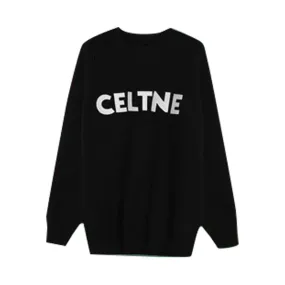 Classic O-neck Fashion Letter Printed Vintage Female Hoodies American Style Autumn Chic Loose Solid Color Women Hoodies