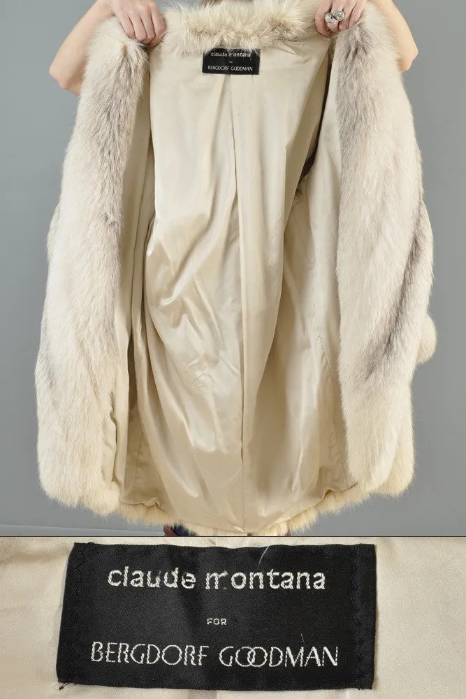 Claude Montana Shadow Fox Fur Coat