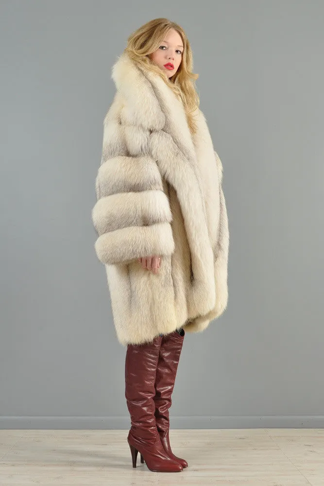Claude Montana Shadow Fox Fur Coat