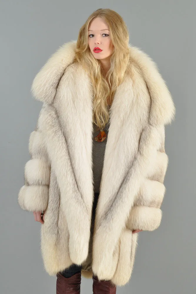 Claude Montana Shadow Fox Fur Coat