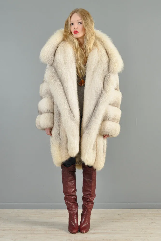 Claude Montana Shadow Fox Fur Coat
