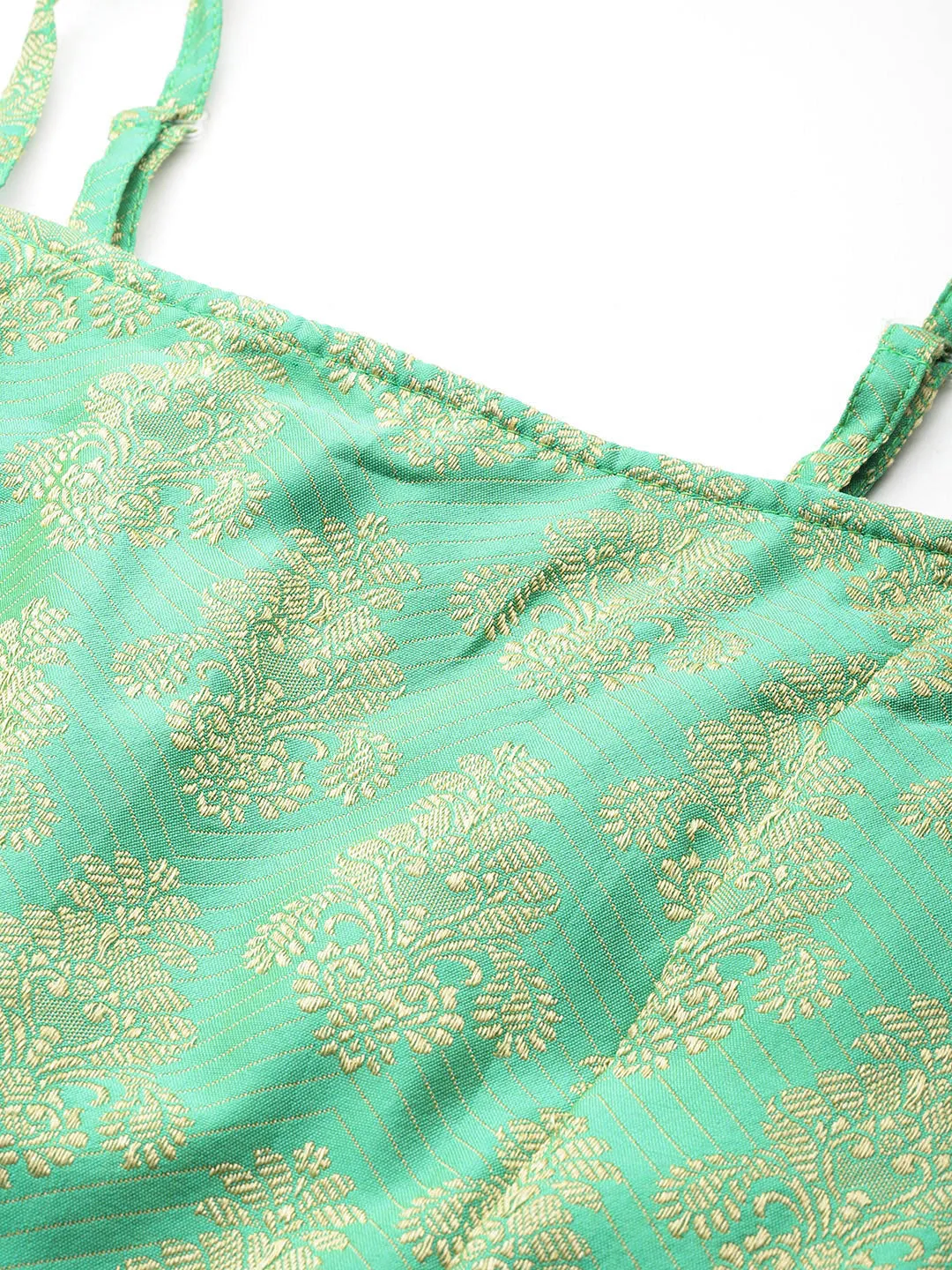 Cutdana Emblished Jacqard Lehenga Choli With Dupatta