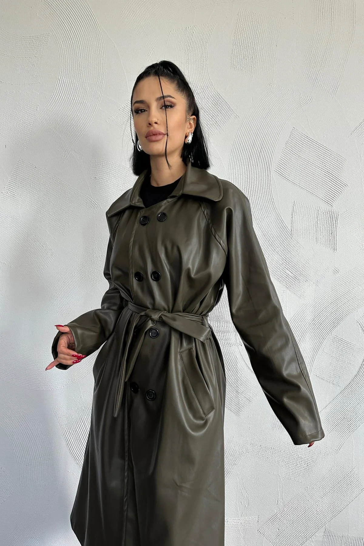 ELS Reglan Sleeve Trench Coat - Khaki - Esplugas de Llobregat