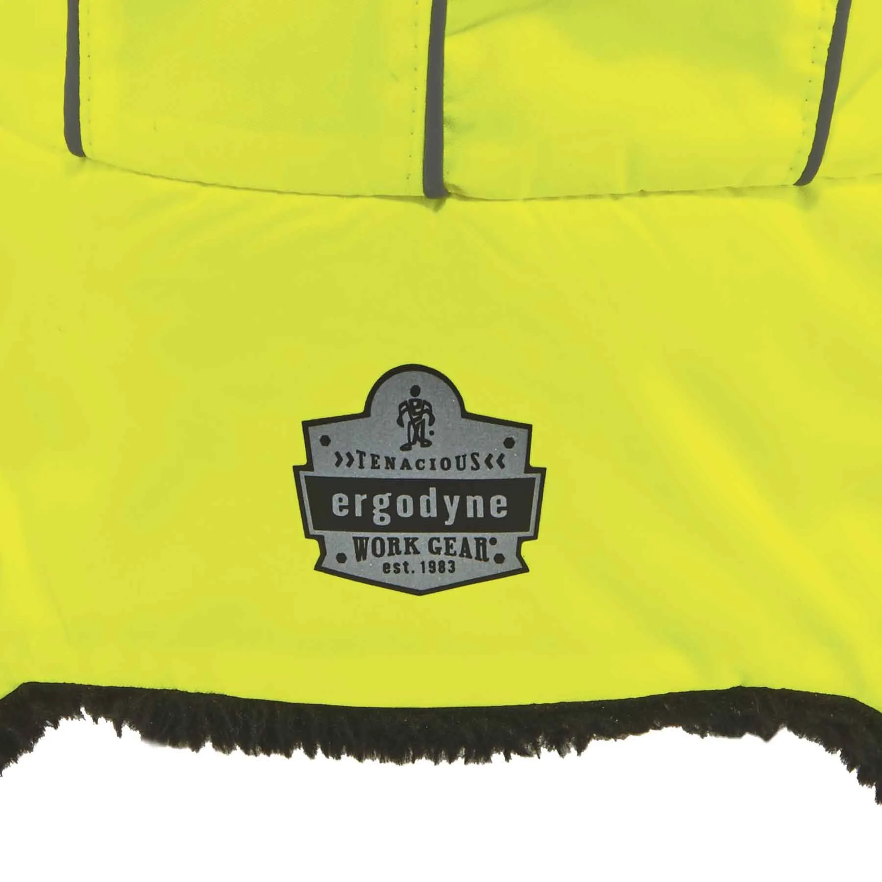 Ergodyne 16853 N-Ferno 6802 Classic Trapper Hat, Small/Medium, Lime