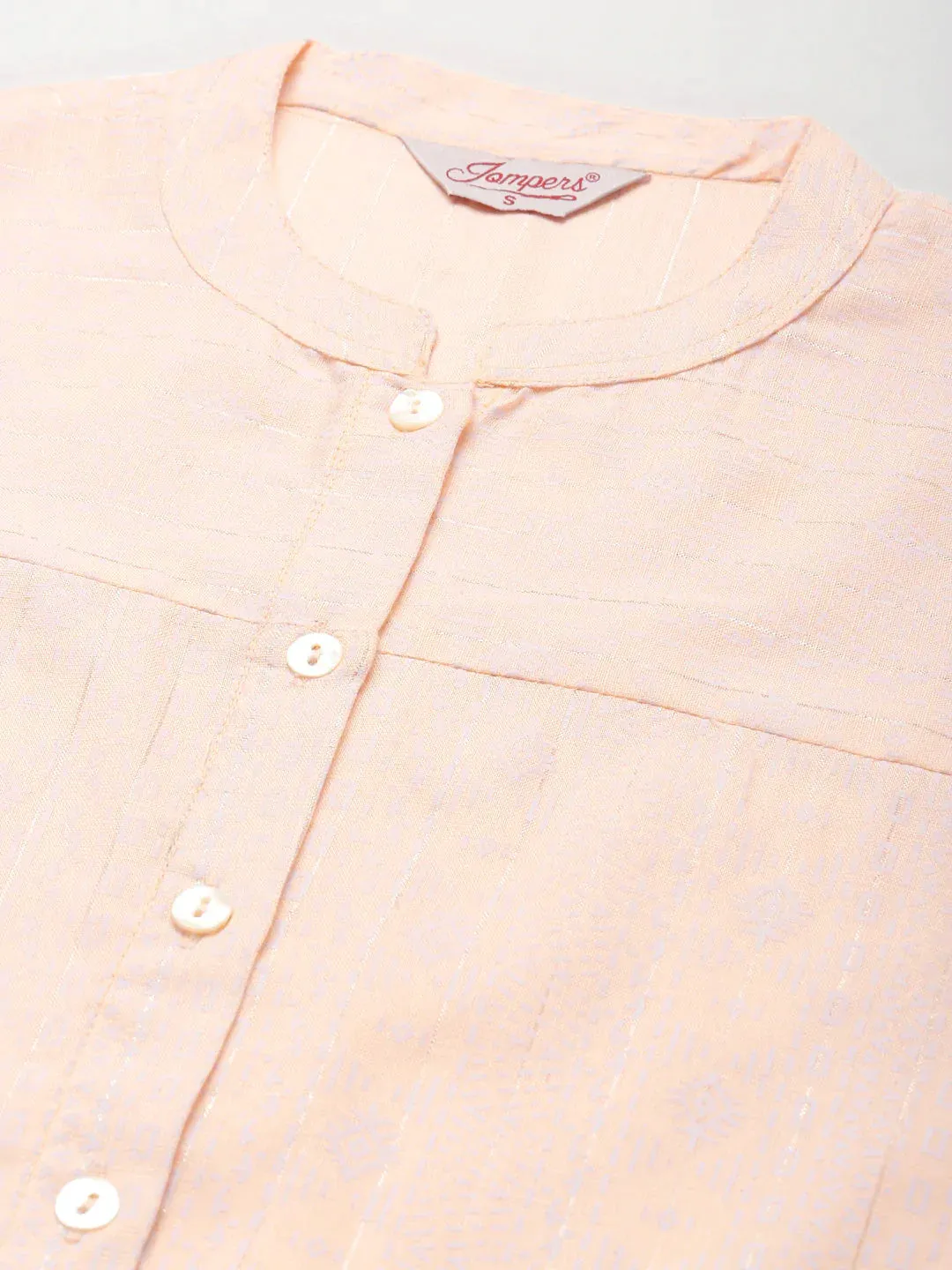 Ethnic Motifs Printed Lurex Kurta