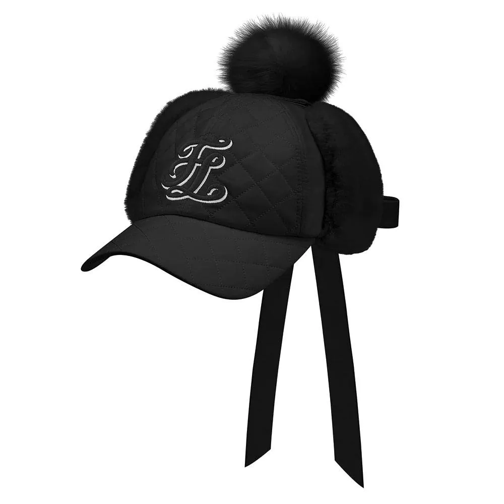 Fairliar Quilted Ear Muff Golf Cap 2024 Women