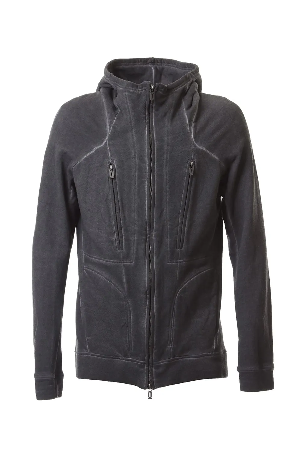 Fleece cold dyed Parka - ST101-0049A Charcoal