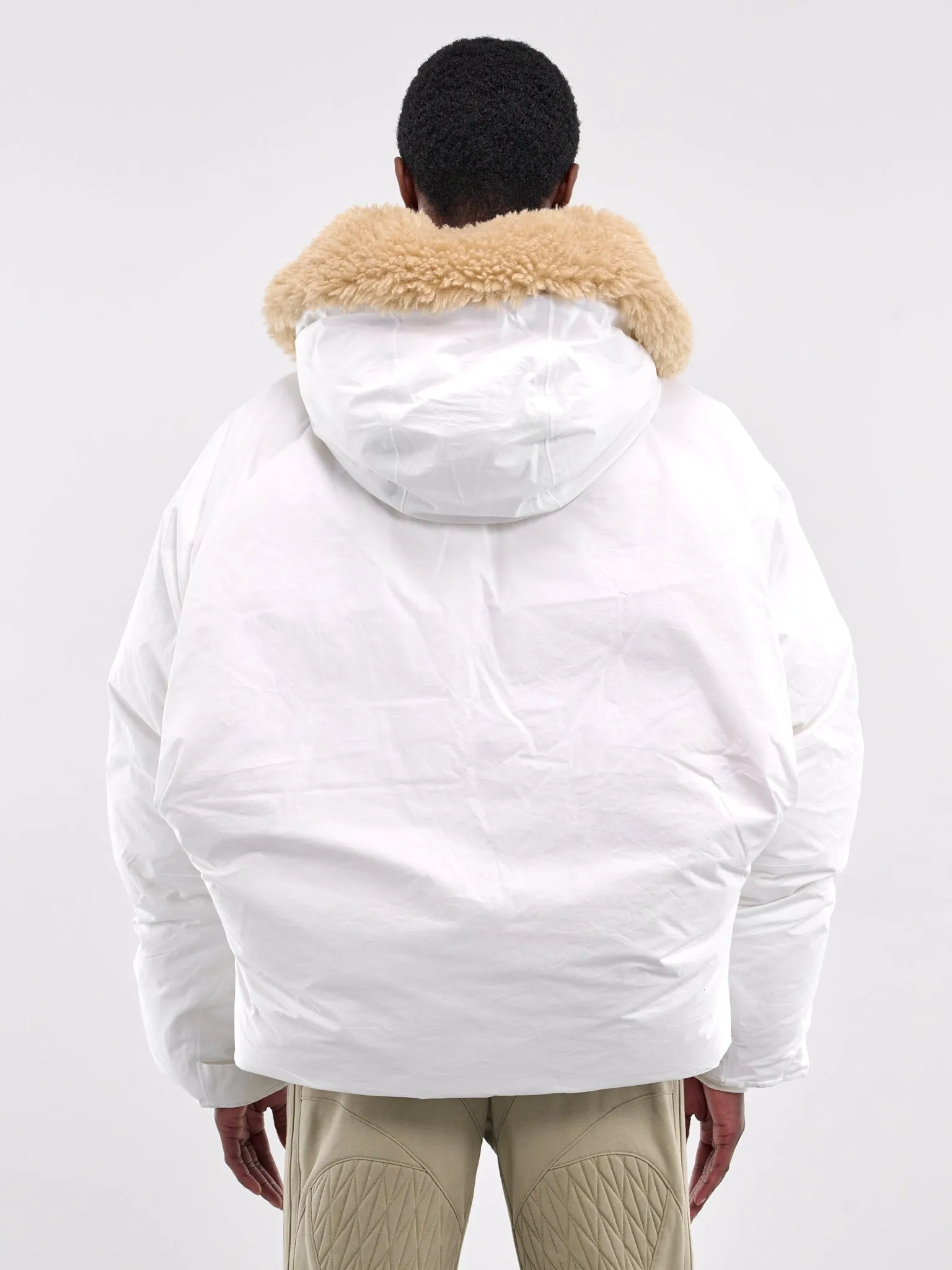 Fur Collar Puffer Jacket (DZ25-111030-WHITE)