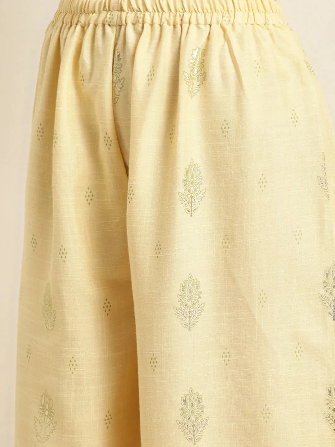 Gotta Patti Kurta With Palazzos & Dupatta