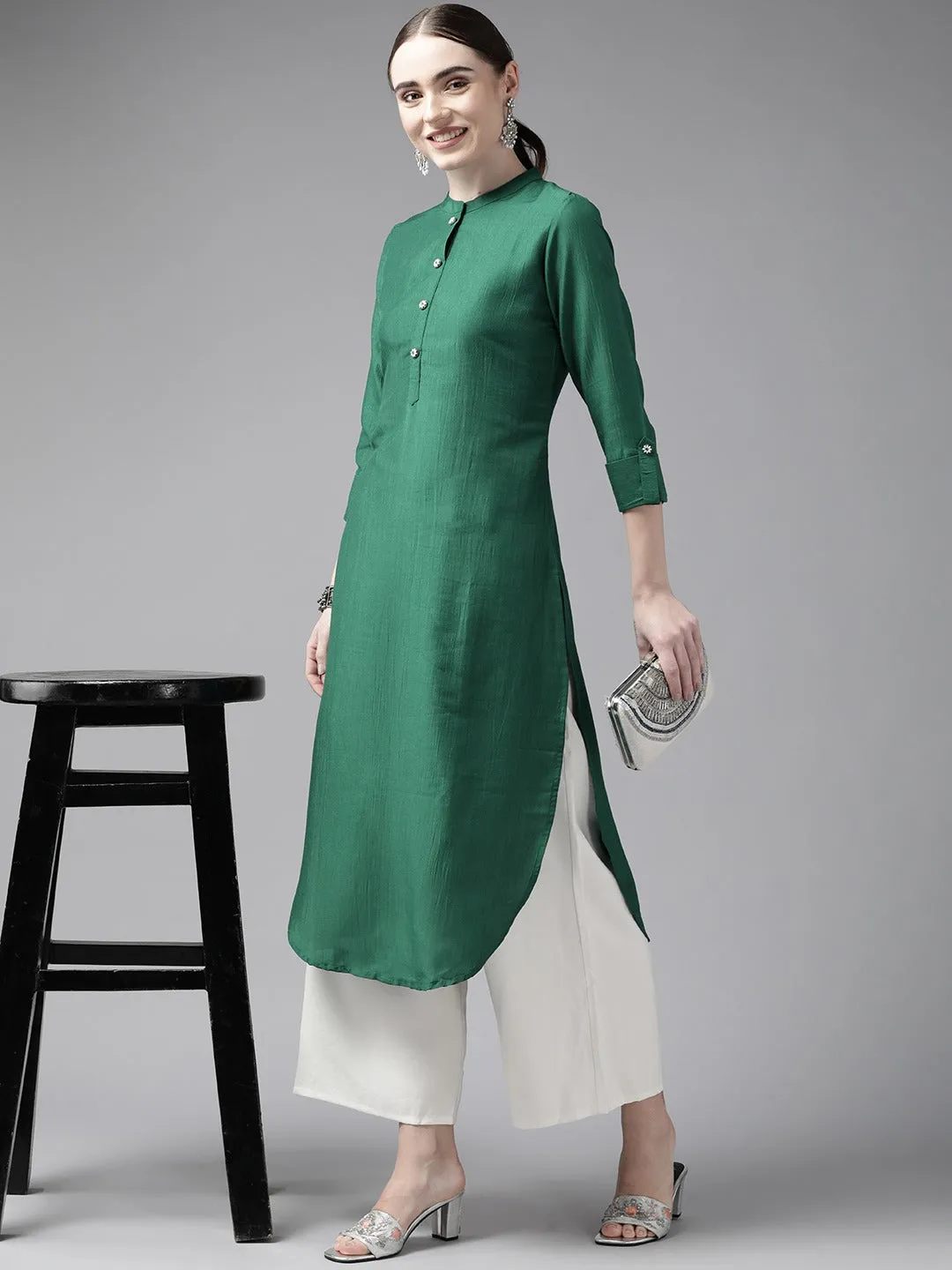 Green Pathani Kurta