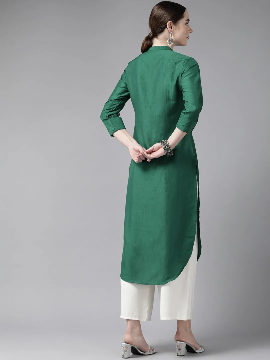 Green Pathani Kurta