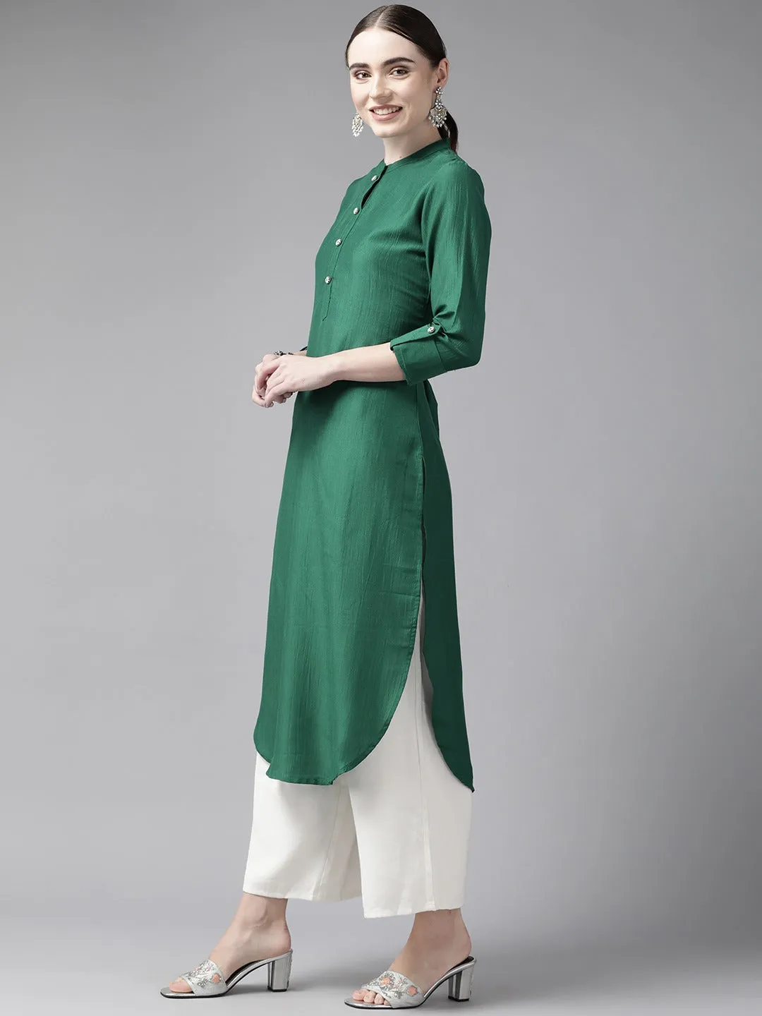 Green Pathani Kurta