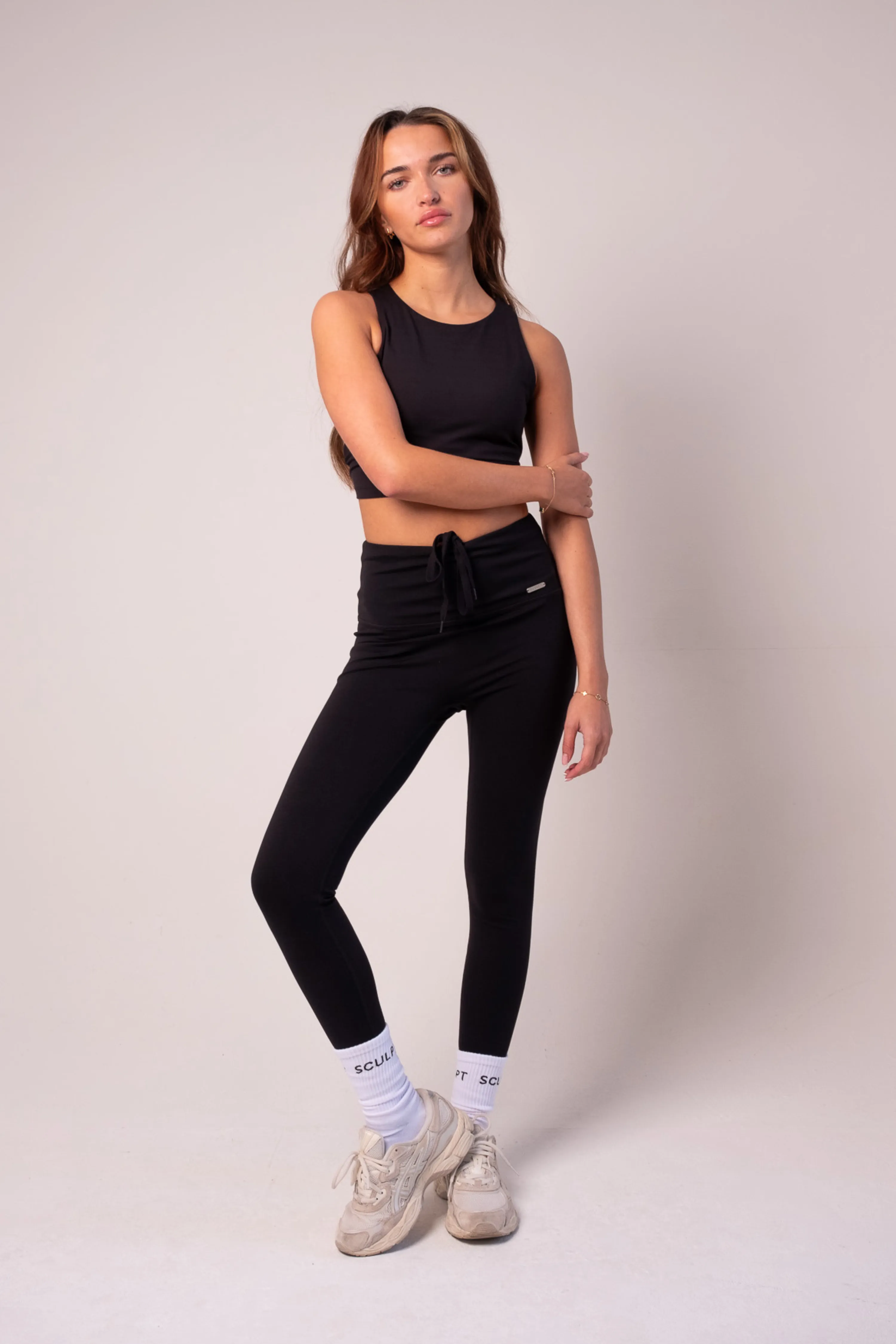 Hybrid High Waisted Leggings Black