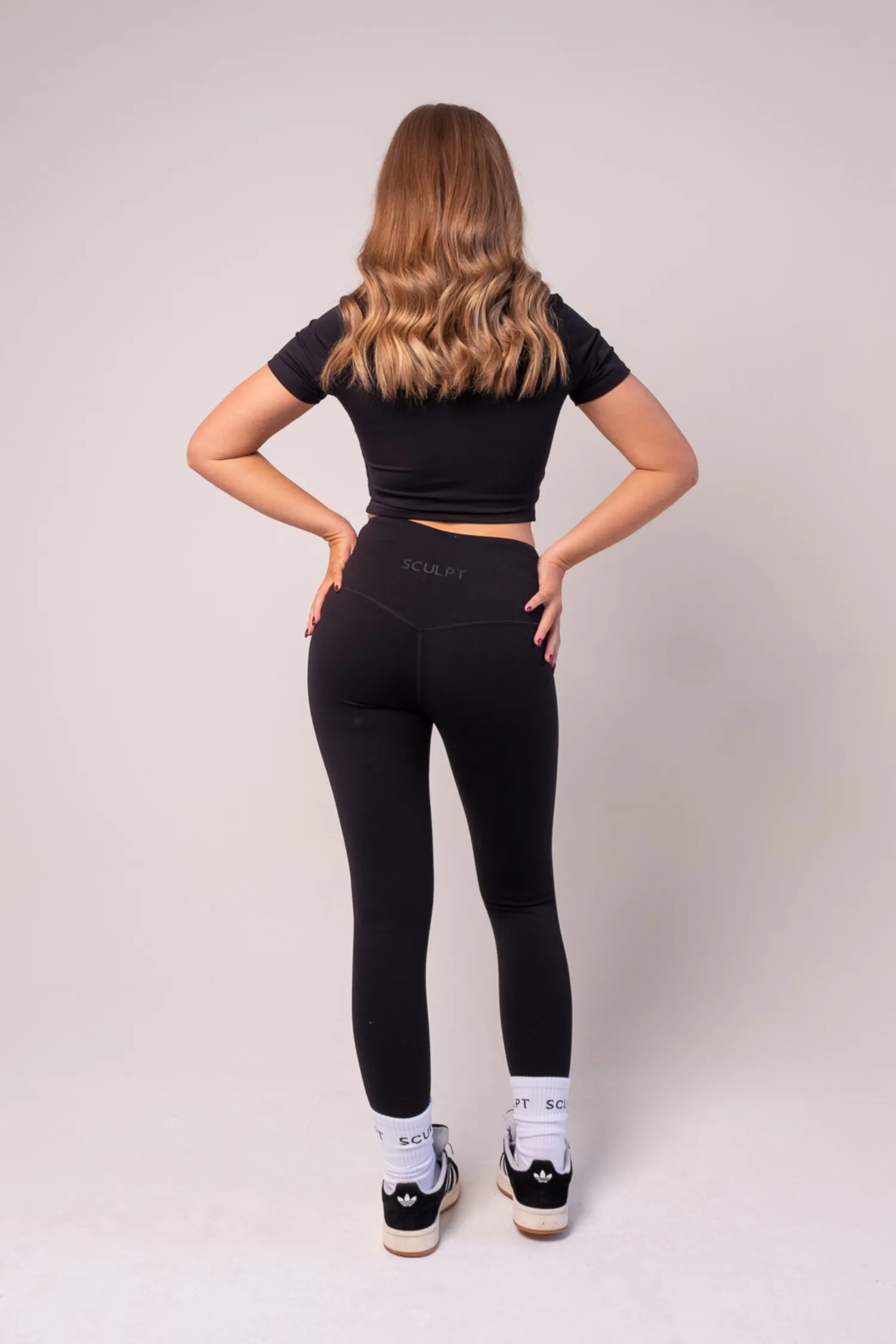 Hybrid High Waisted Leggings Black