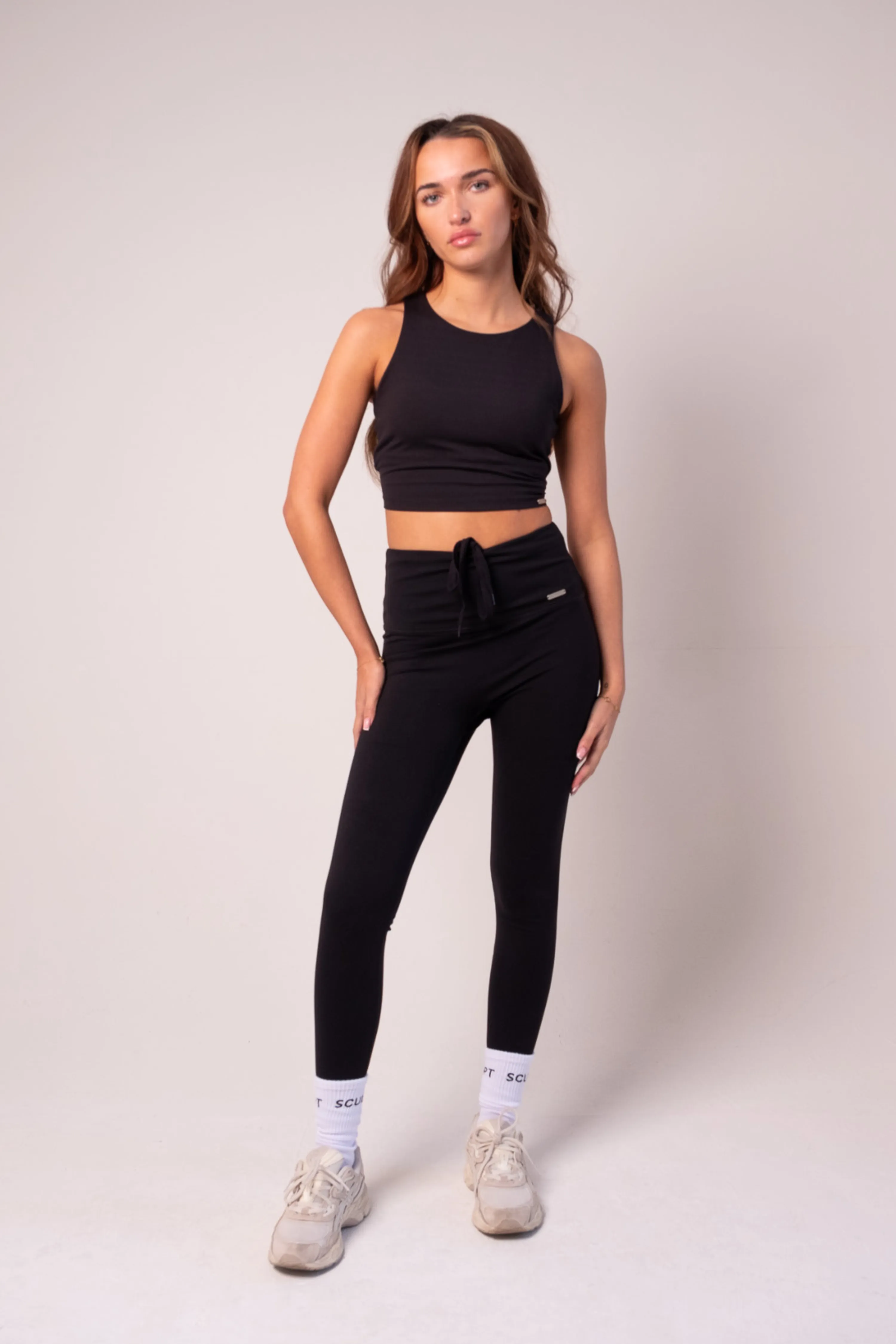 Hybrid High Waisted Leggings Black