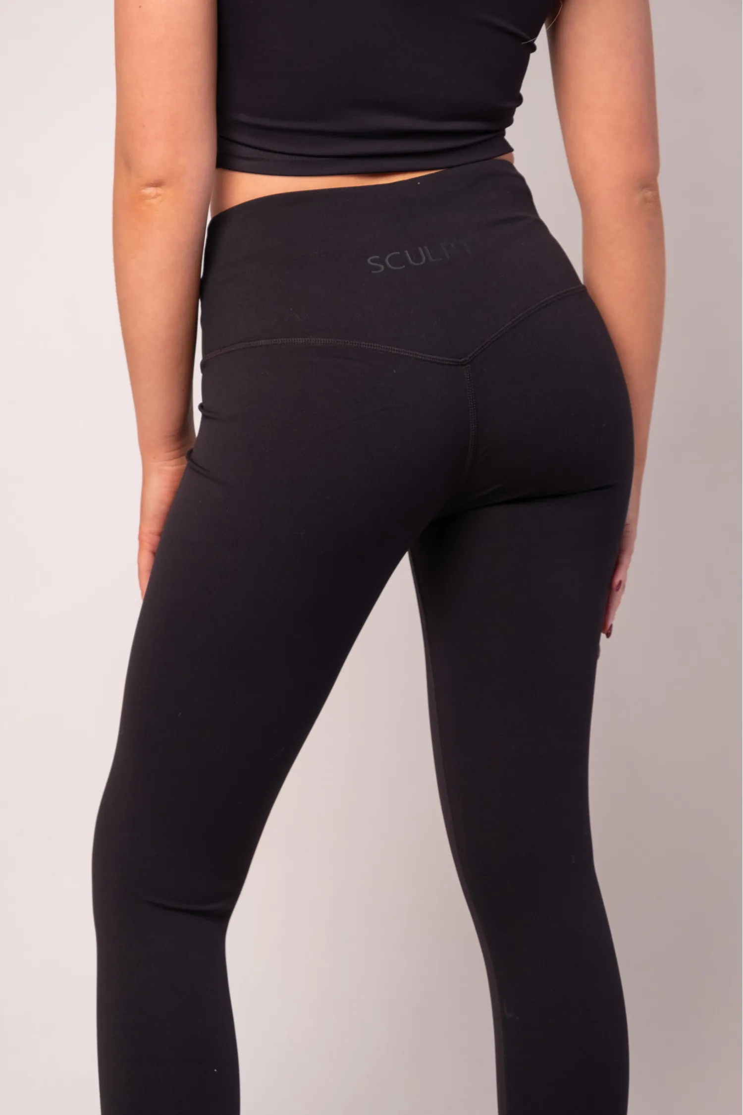 Hybrid High Waisted Leggings Black