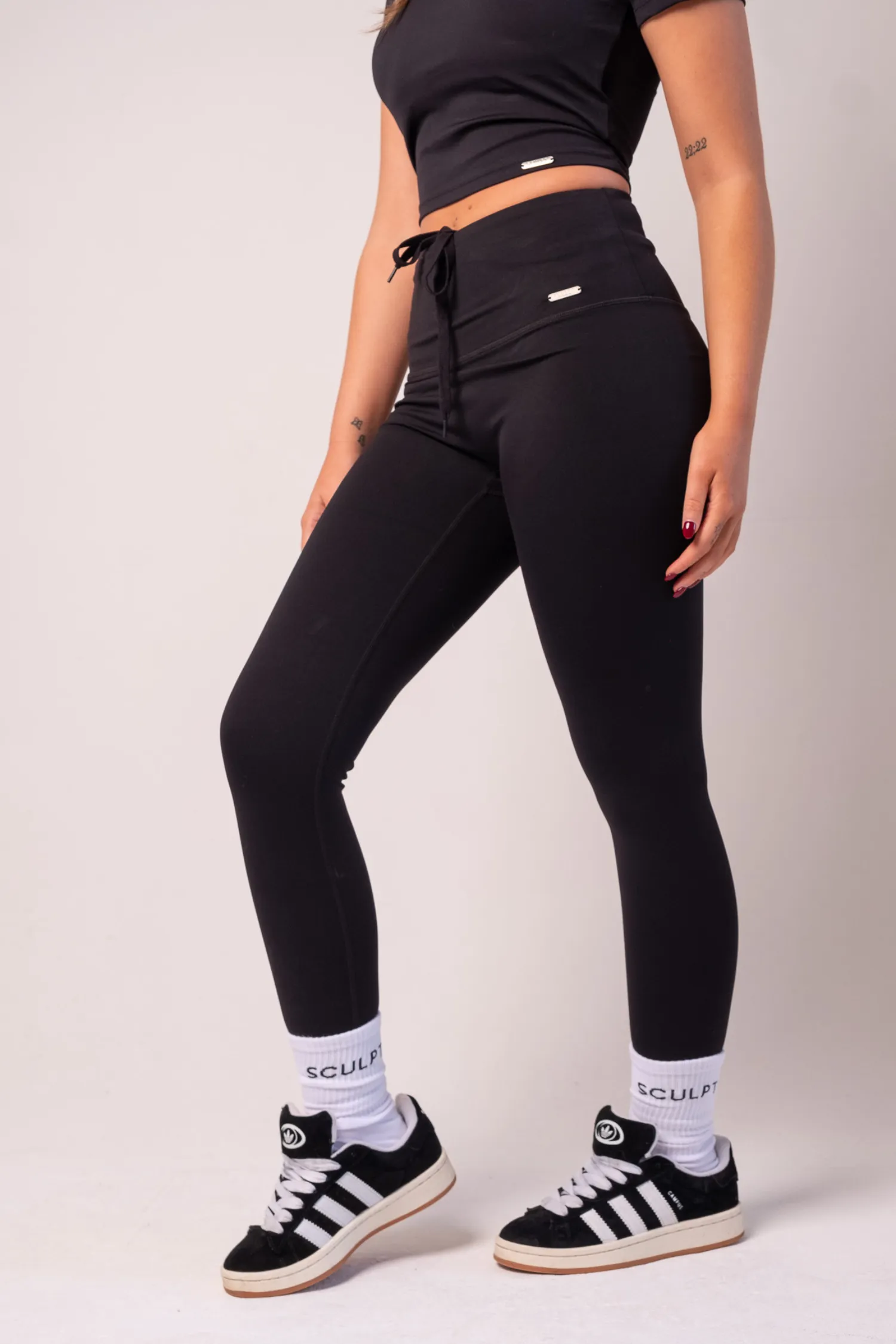 Hybrid High Waisted Leggings Black