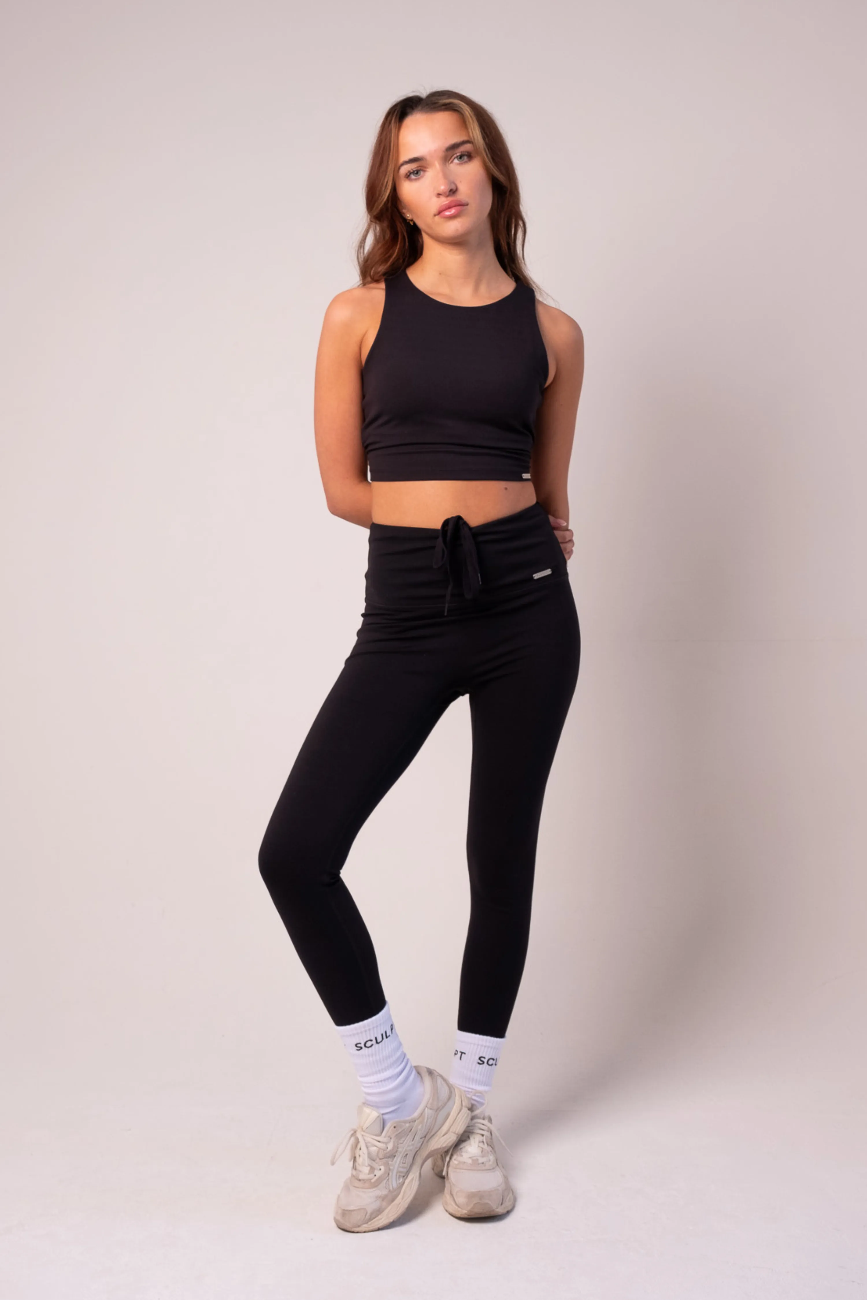 Hybrid High Waisted Leggings Black