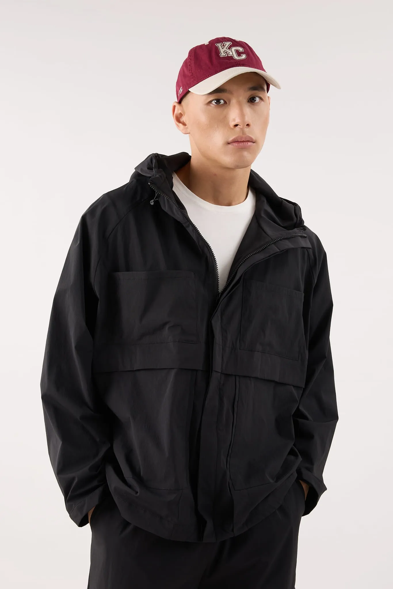 Jet Black Parka Jacket