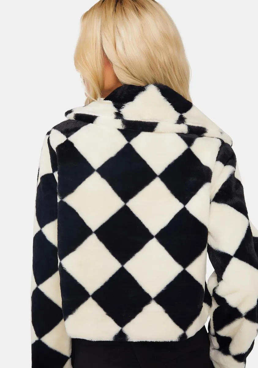 Jokes On You Faux Fur Jacket