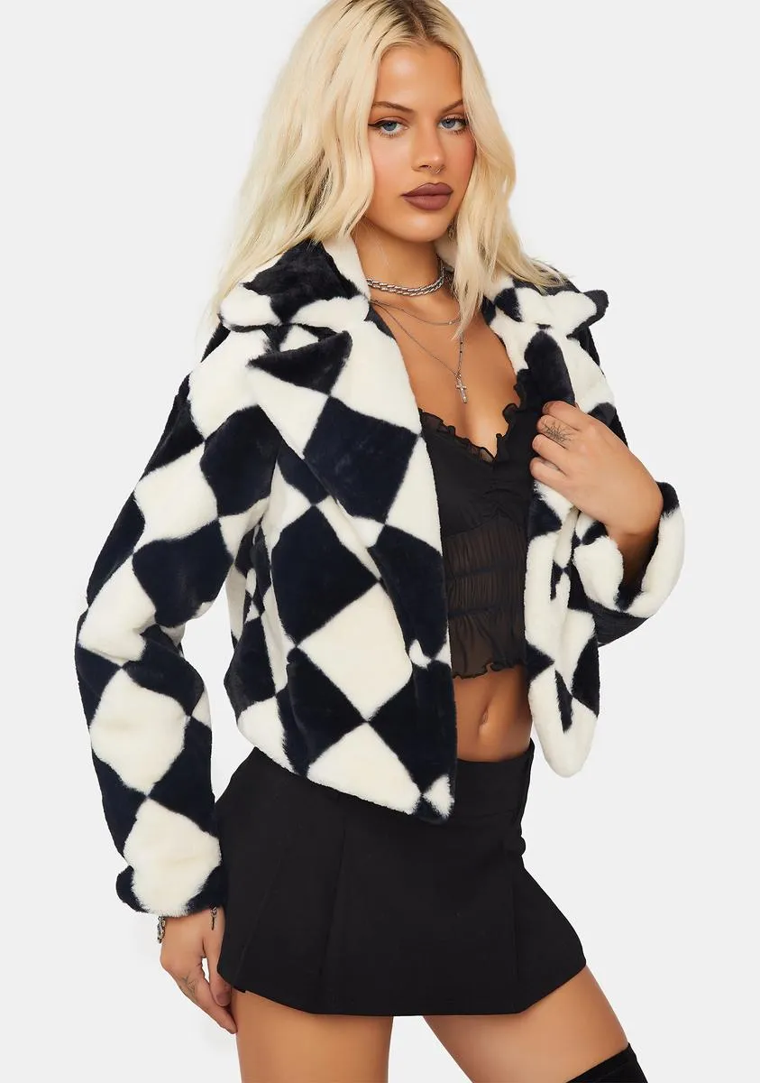 Jokes On You Faux Fur Jacket