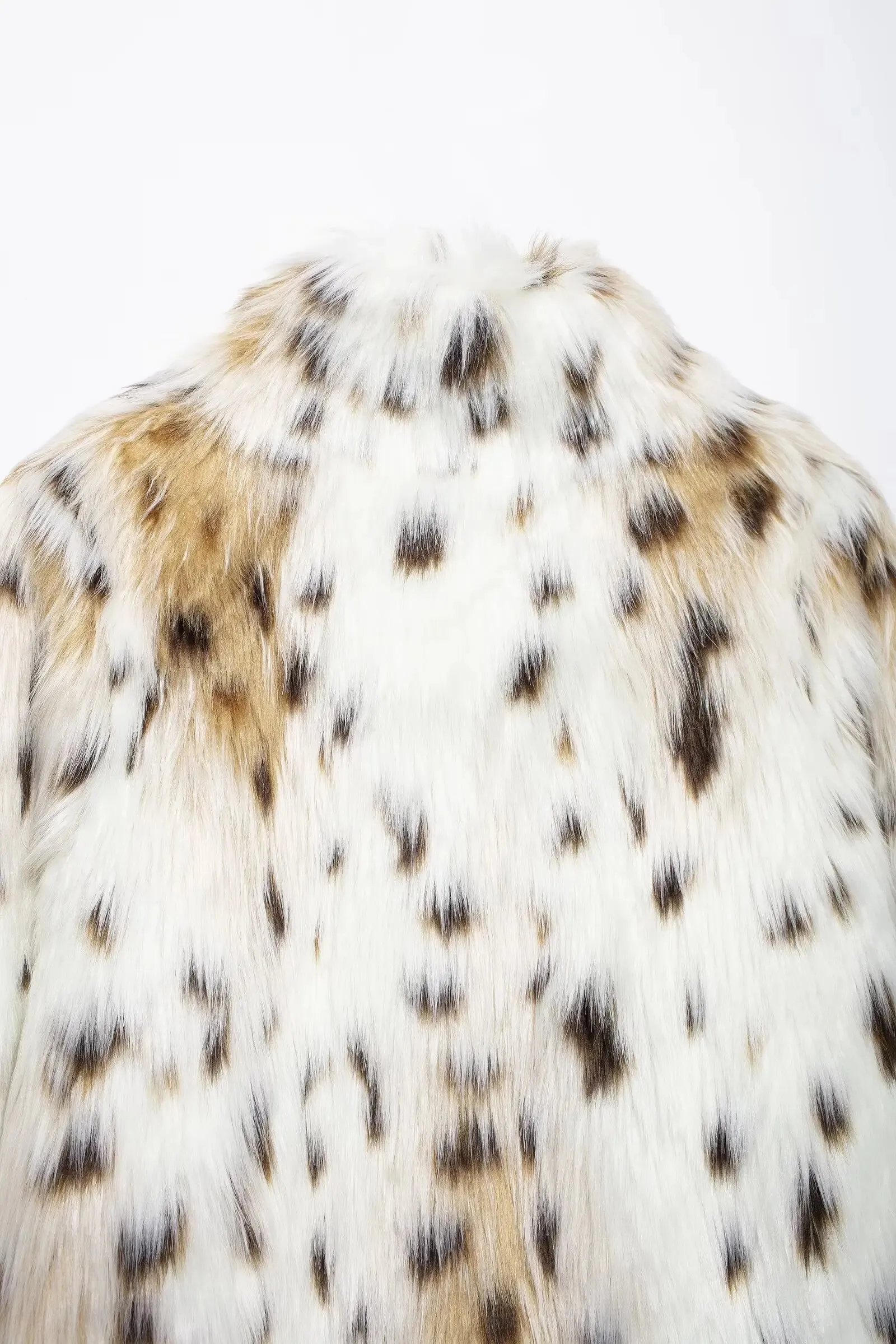 Leopard Print Faux Fur Jacket