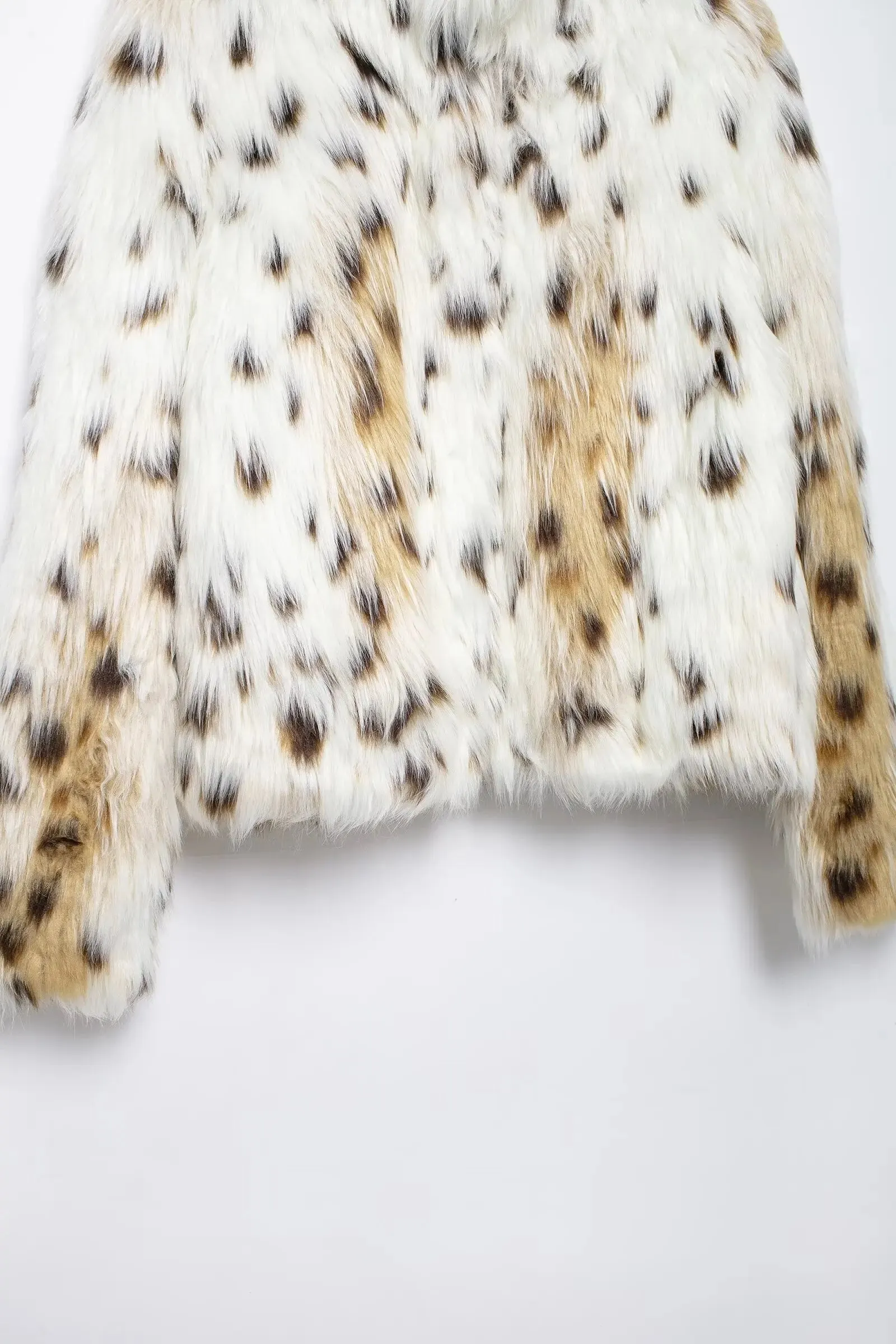 Leopard Print Faux Fur Jacket