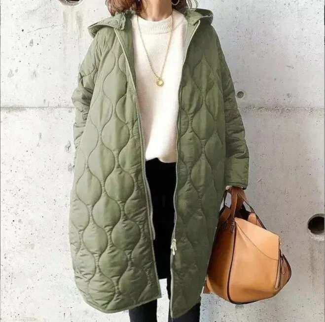 Lyra | Women's Quilted Long Winter Jacket - Stylish, Warm, and Weather-Resistant Parka