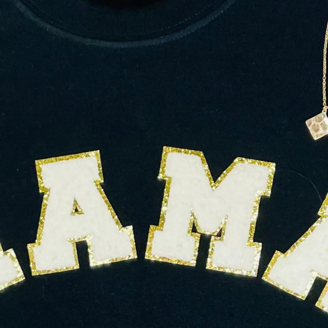 Mama Patch  Sweatshirt - Black