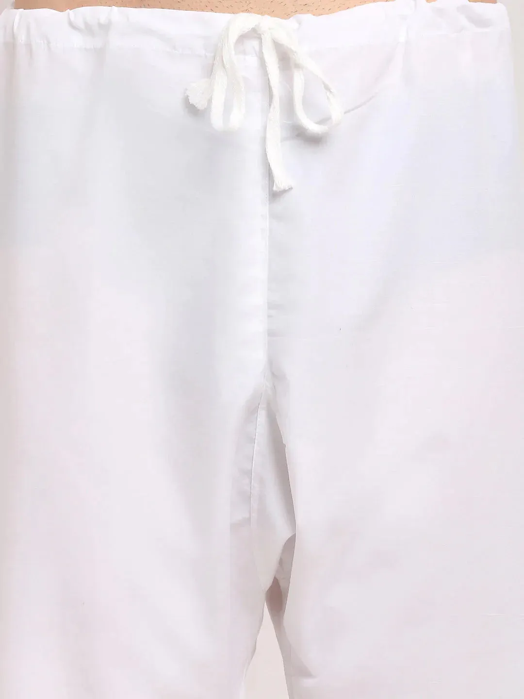 Men Green Chikankari Kurta With Churidar